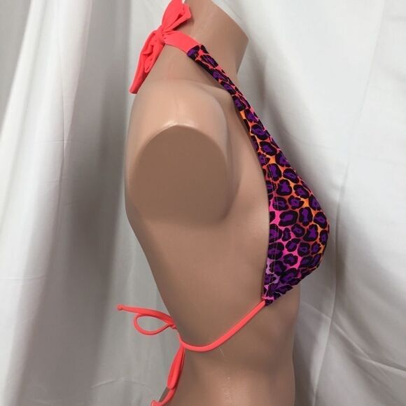 California Waves Animal Print Bikini Top (D7) - Picture 4 of 6